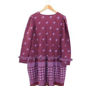 Purple Patterned Kids Dress
